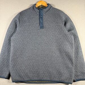 Wilkens Bros‎ Heritage Collection Quilted Snap Neck Pullover Sweatshirt Men XL